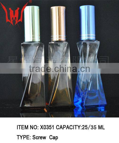 100ml colored nice perfume bottle with color glass
