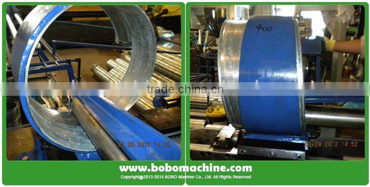 HVAC duct spiral forming machine