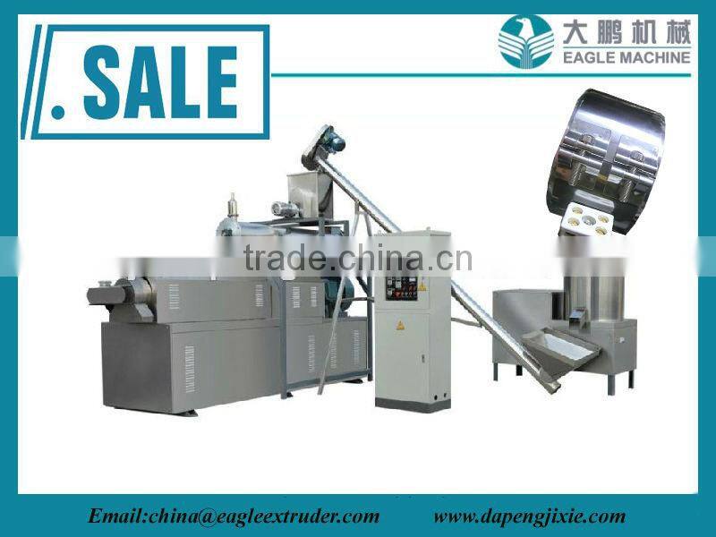 small twin screw extruder for snack foods,pet foods fish feed etc