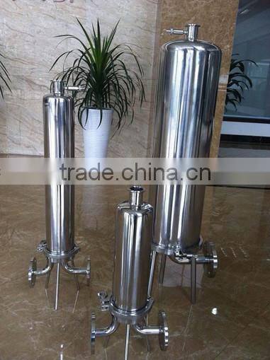Sanitary filter housing/single cartridge filter
