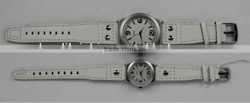 Elegance charm leisure sport casual promotional numeral leatheroid watches for both men and women