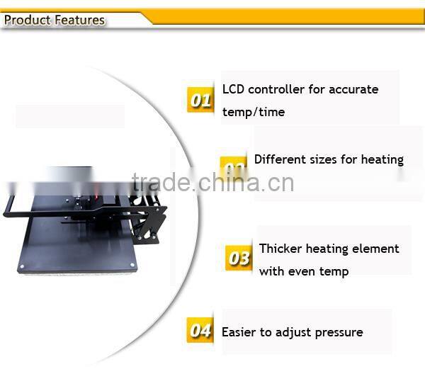 clamshell 60cm x 80cm(24"x31") fashion wear sublimation tshirt machine