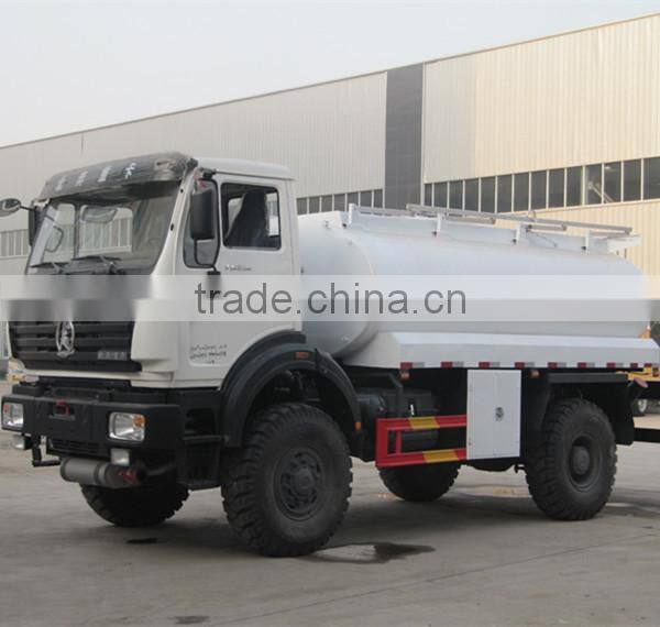 10000 liters howo EuroII 290hp off road 4x4 oil truck