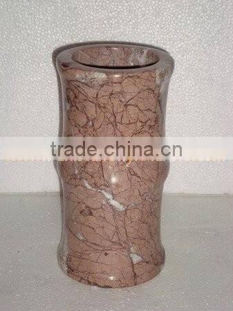 BEAUTIFUL MARINA PINK MARBLE FLOWER VASES