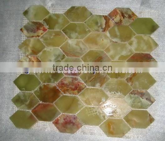 New design 2017 GREEN ONYX MOSAIC TILES COLLECTIONS