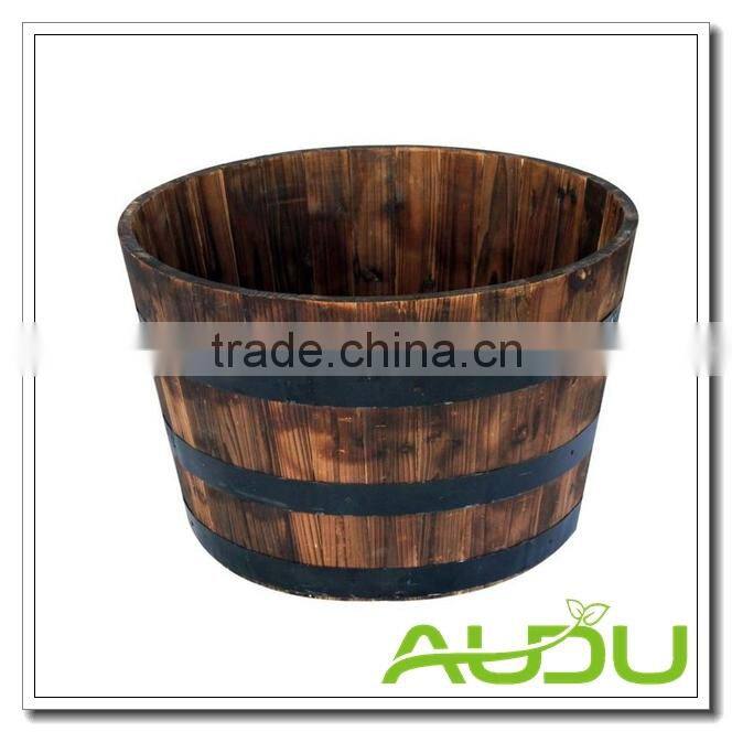 Audu French Wood Planter/Wooden Planter/Wood Flower Planter
