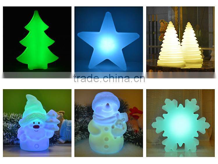 Christmas ornaments LED glowing tower lamp led Christmas tree decorations USB rechargeable used indoor/outdoor