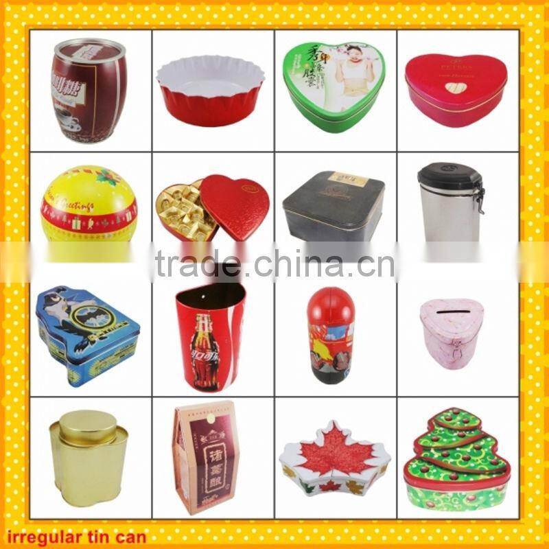 Factory manufacture oval tea tin box