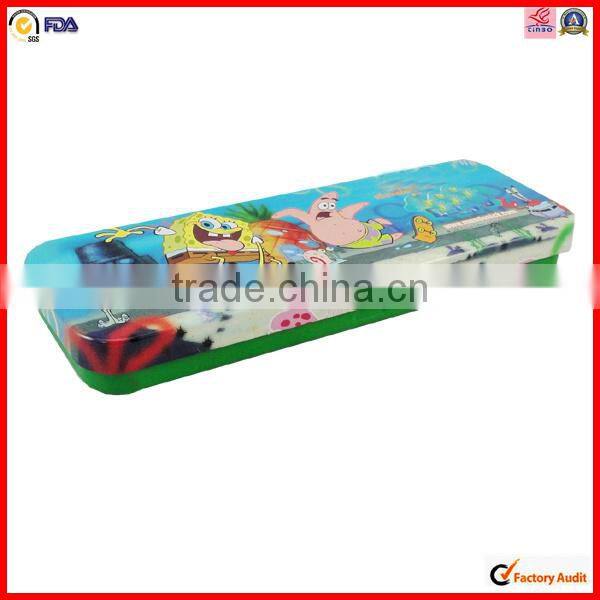 colored rectangle stationery pencil case