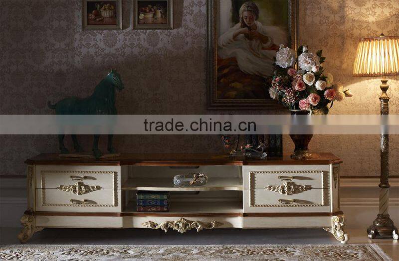 Luxury Solid Wood Red Leather Sofa, Royal Living Room Leather Sofa