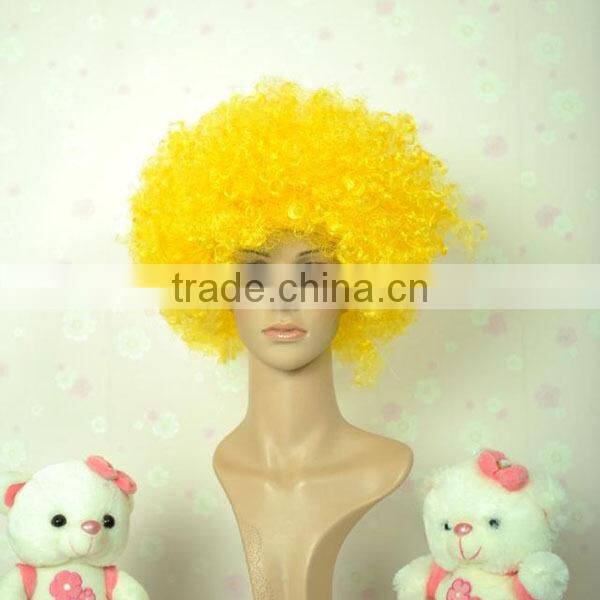 Colorful Soccer Fans wig Afro Wholesale