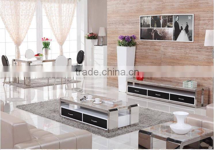 Stainless steel round back Moderm leather dining chair