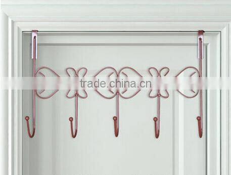 PN Decorative Over the Door 5 Hook Rack Organizer / Hanger Clothes at Office/Home Door Hanger
