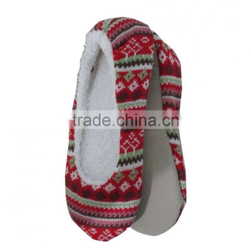 Trade asserance elegant ballet warm multi-design knitting dance shoes