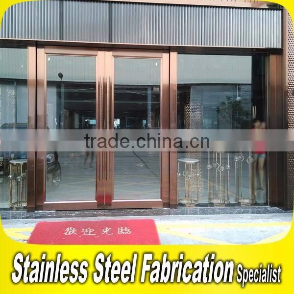 Custom Made Grill Frame SS Stainless Steel Door Design