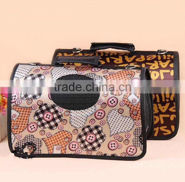 pet travel bag pet carrier bag pet food bag with mesh