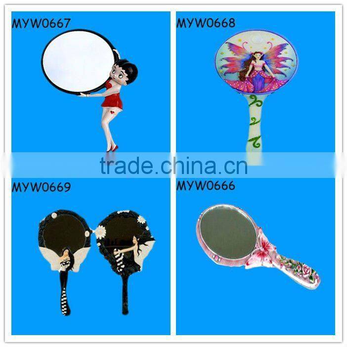new fashion high end small mirrors collectible hand painted mirror frames