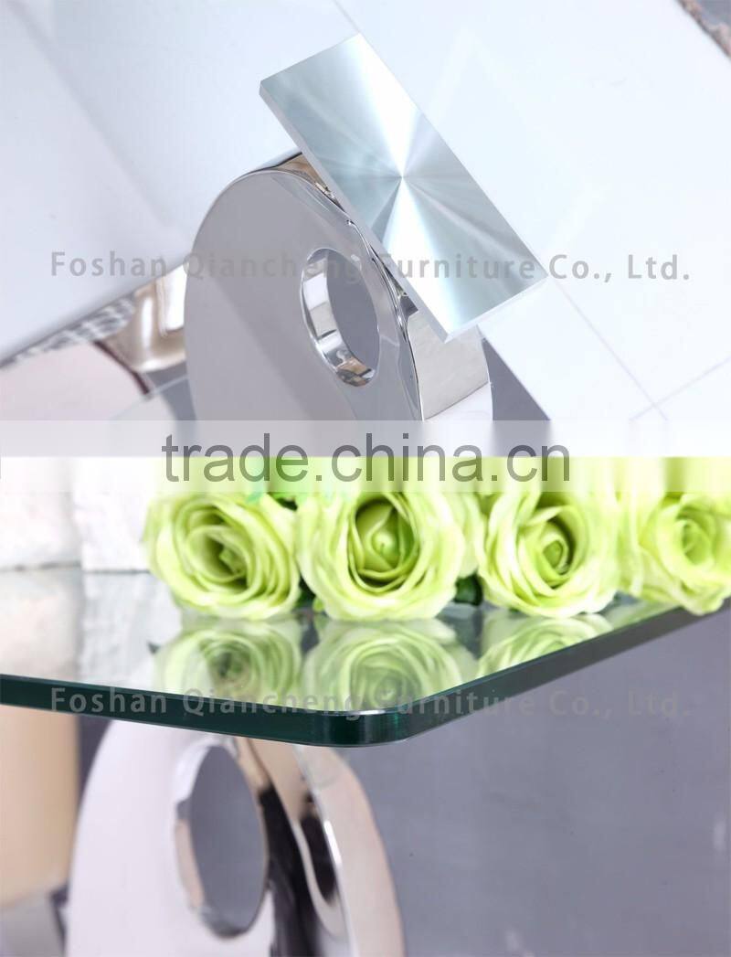 Popular Tempered Glass top hotel side table