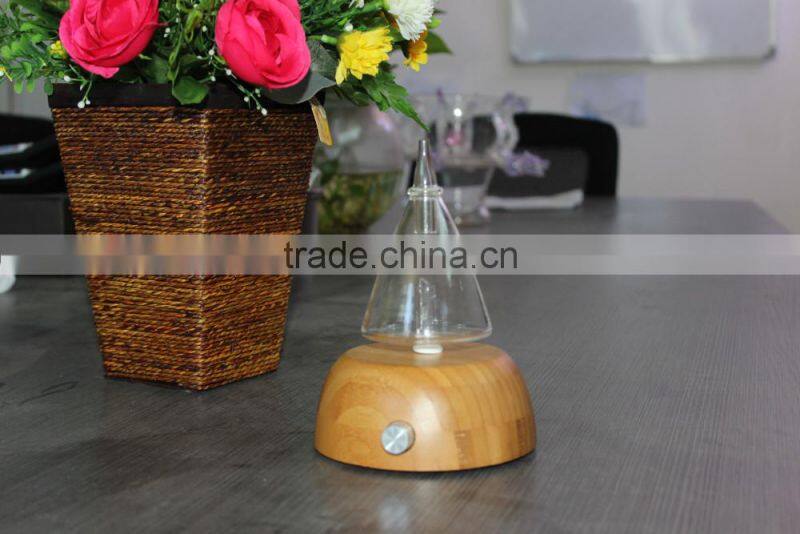 Wooden LED Aroma Diffuser Ultrasonic Humidifier Nebulization Oil Diffuser