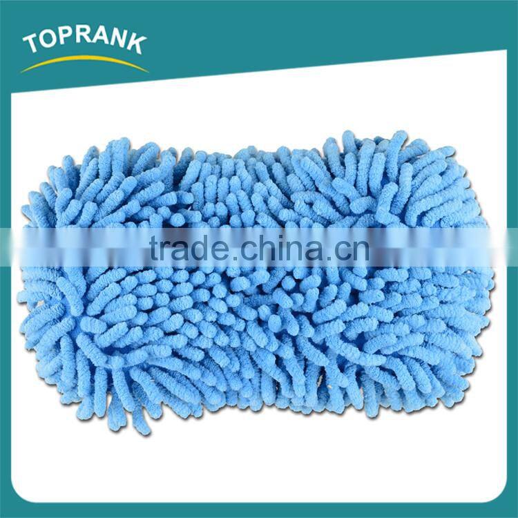 Hot sale two versatile cleaning surfaces microfiber car wash sponge