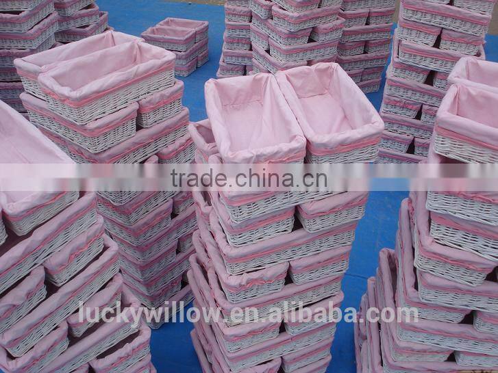 Large Wicker Garden Basket With Handle