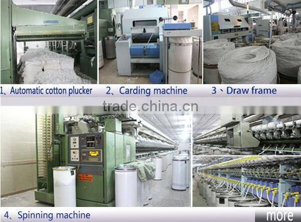 Recycled glove yarn poly cotton blended yarn Ne16 dyed and raw white for knitting