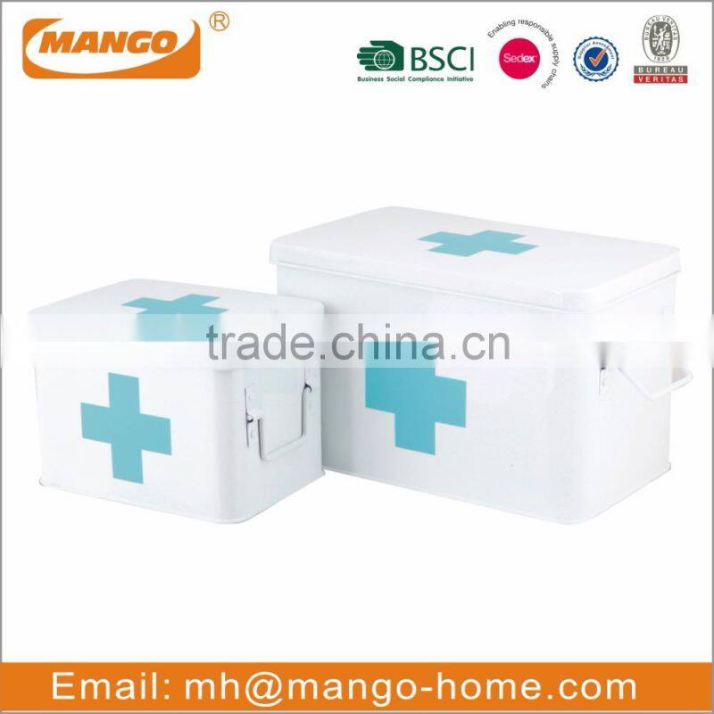Hot Sale Indoor Colorful Metal First aid medicine box