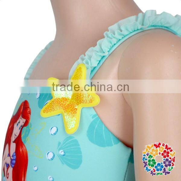 Hot Sale Pretty Cute Young Girls Bikini One Piece Swimsuit Kids Swimwear