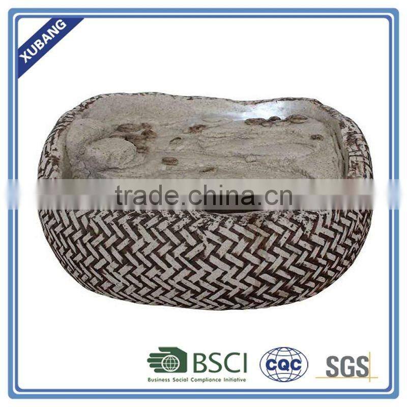 Outdoor water fountain ornament with house natural stone fountain