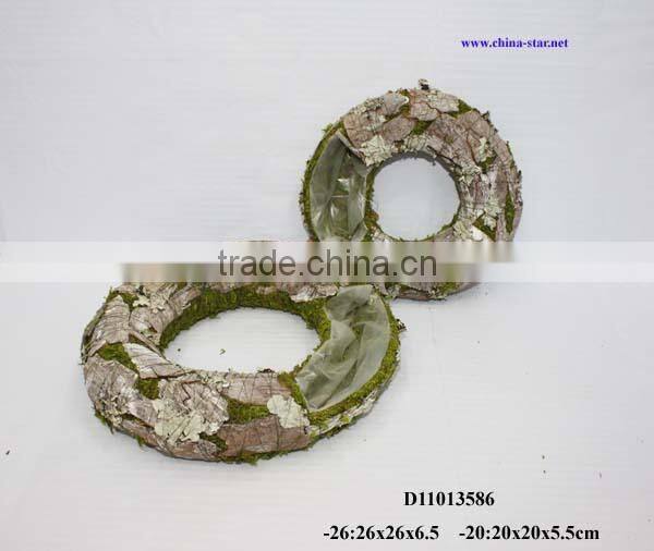 christmas wreath rings with hole for plantting