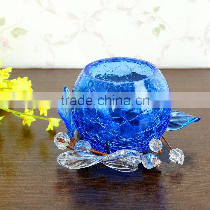 colorful round glass candle holders for wedding