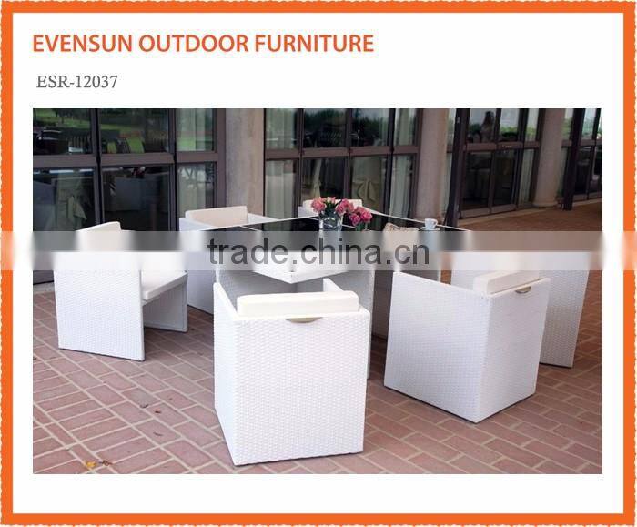 Hot sales synthetic rattan leisure outdoor furniture coffee table set