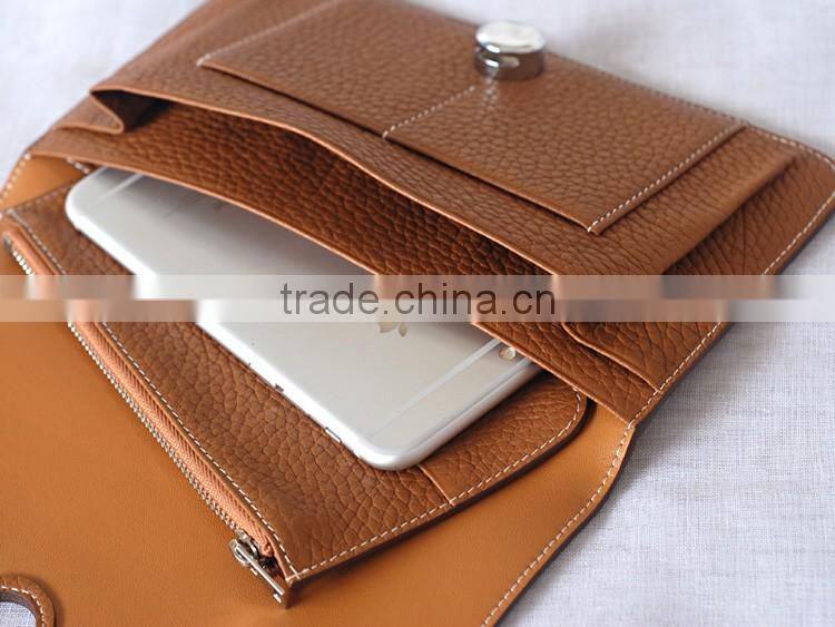 Customized passport holder and ticket holder leather passport cover as gift