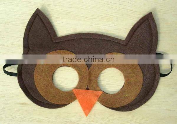 high quality new sale neon cartoon animal felt design of party face mask for birthday masquerade manufacturer in China OEM