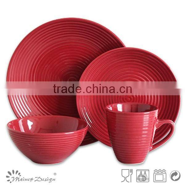embossed dinnerware 16pcs stoneceramic white embossed dinnerware set ceramic embossed dinnerware