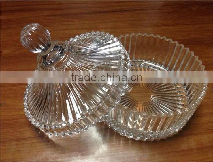 sugar bowl glass crystal glass sugar jar