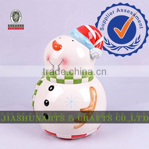Snowman Ceramic Large Storage Boxes