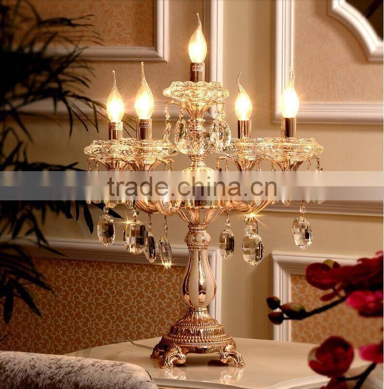 ZG108 Momoda luxury Crystal antique neoclassic home decoration bedroom living room table lamp Royal lighting