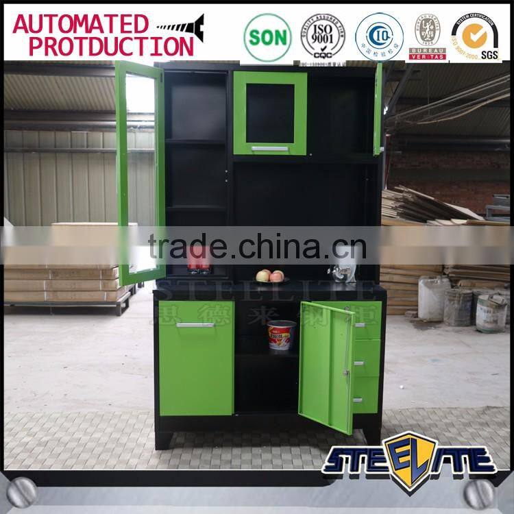 Cold rolled steel plate zambia kitchen cabinet for storage