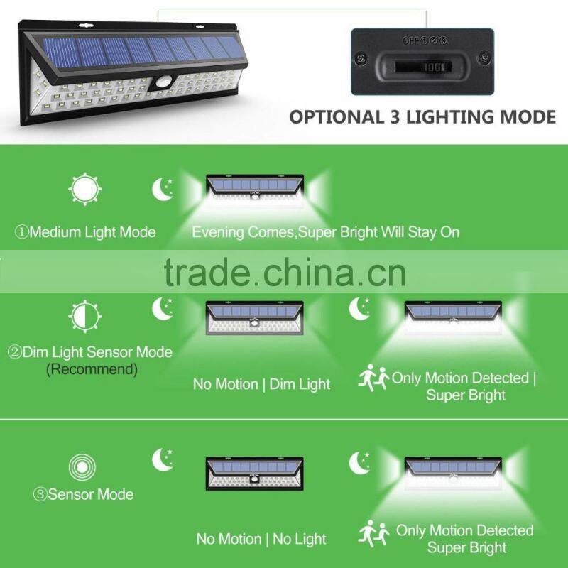 PIR sensor motion light bright outdoor garden led lights Solar Motion Activated Outdoor Wall Light