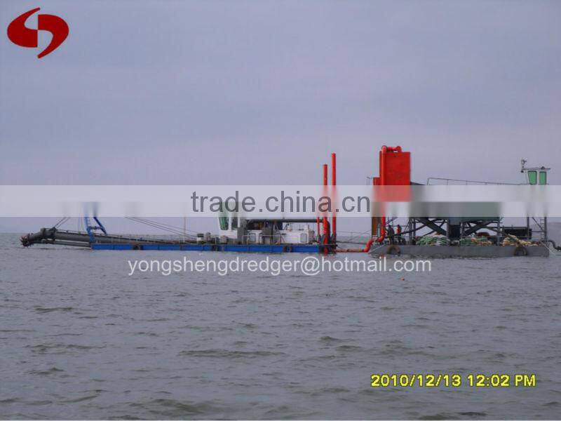 iron sand dredging ship with magnetic separator