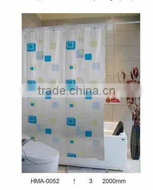 Various color shower curtain