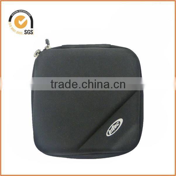 06747 new designs DONGGUAN custom hard mp3 earphone bag with rubber zipper