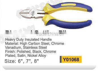 American style long nose plier with nikel plated