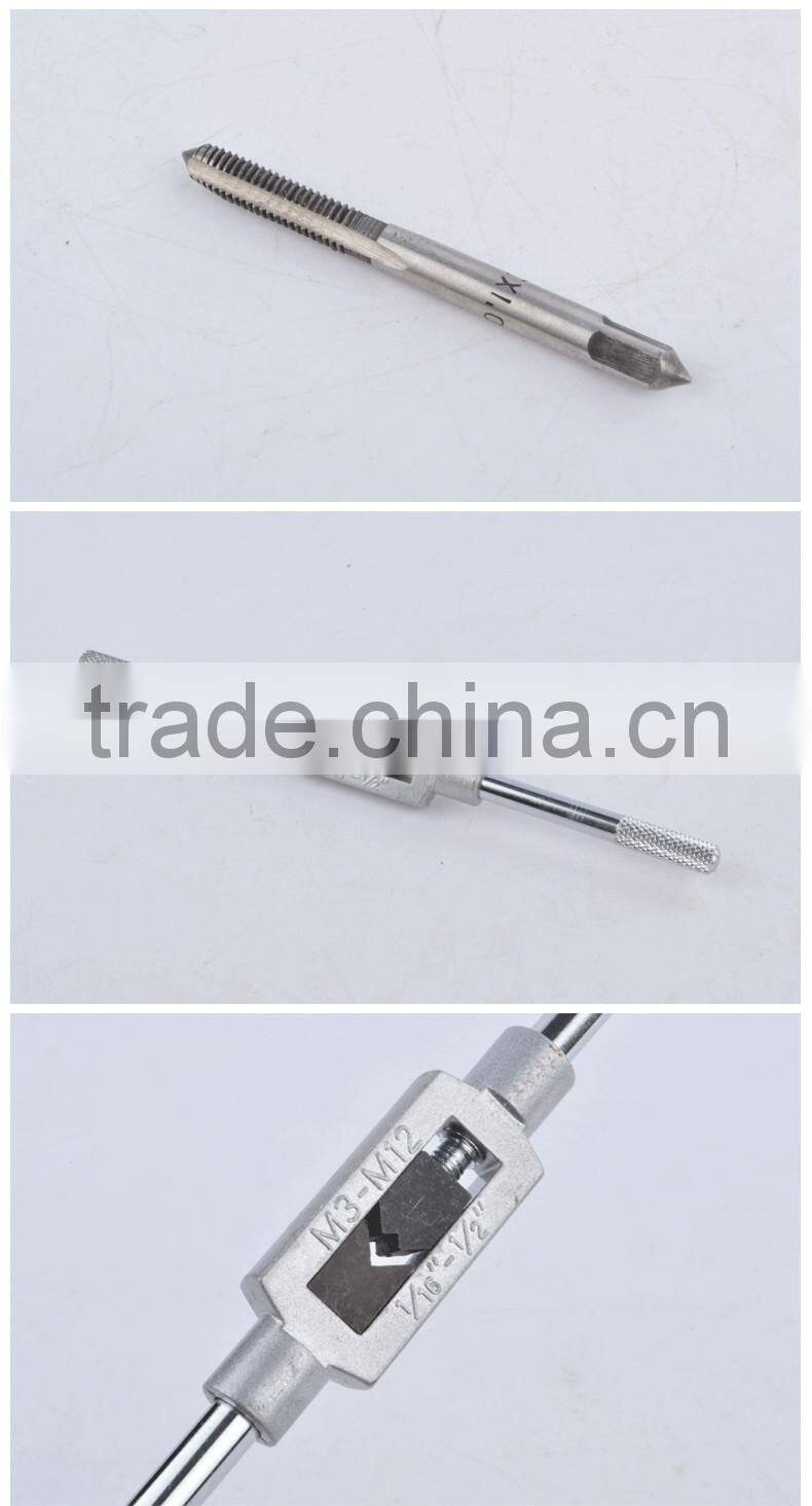 tap and die set with 12pcs hand taps and dies taps china