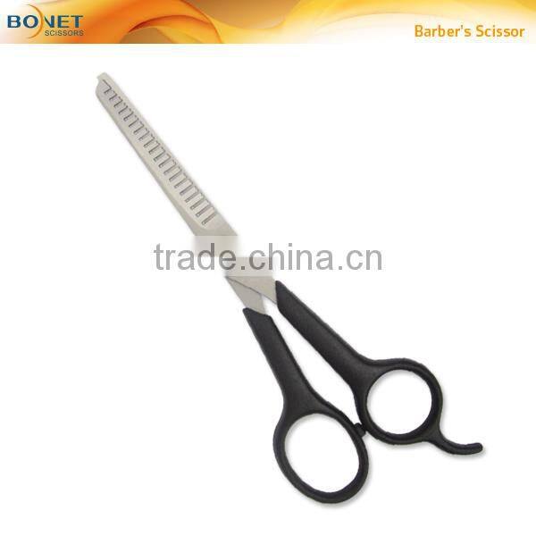 S81036 6-1/4" Fashion plastic handle single sided thinning hot scissors hair cut