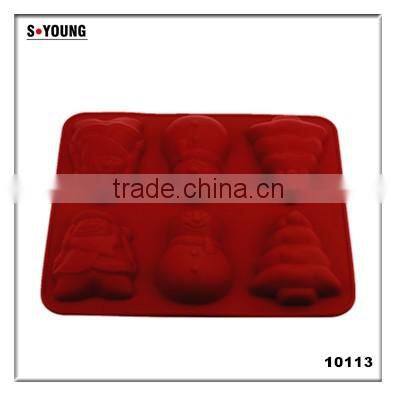 10113Christmas shaped silicone chocolate mould and mold