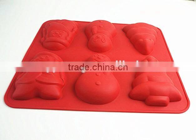 10113Christmas shaped silicone chocolate mould and mold