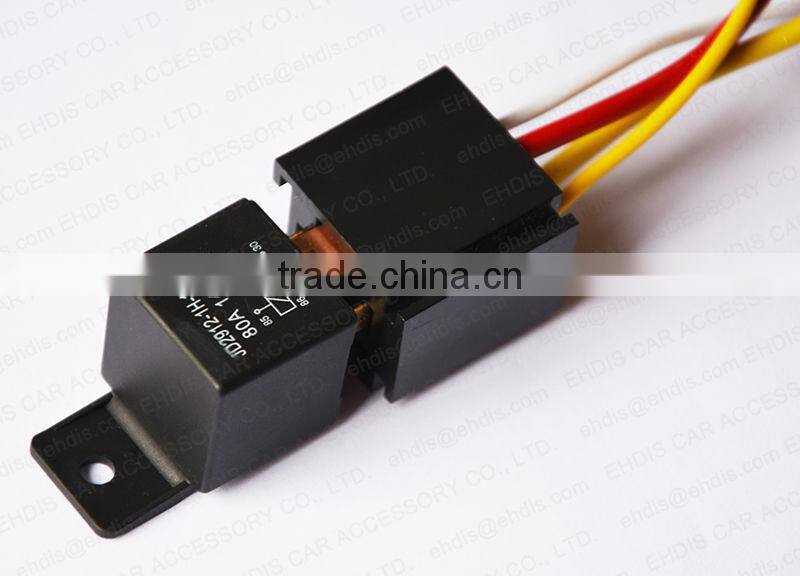 auto socket 12v 24v 36v 80A 4 pin relay socket