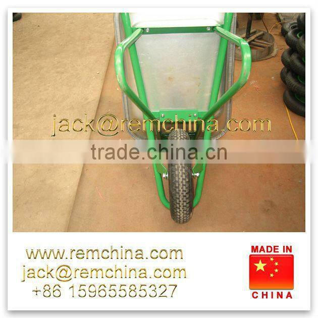 Rem WB6404 galvanized deep tray wheelbarrow for russia type gardening work use